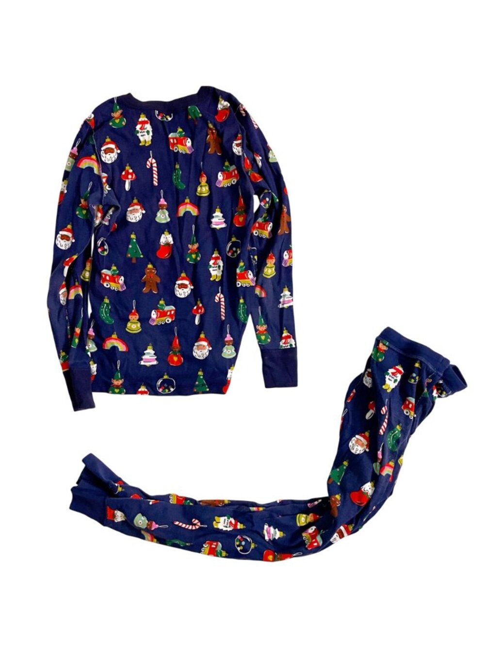 Hanna Andersson Adult Unisex Christmas Ornament Pajamas, Size Small - Picture 3 of 6